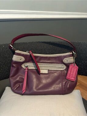 Coach Daisy Spectator Shoulder Bag in Purple and Pink